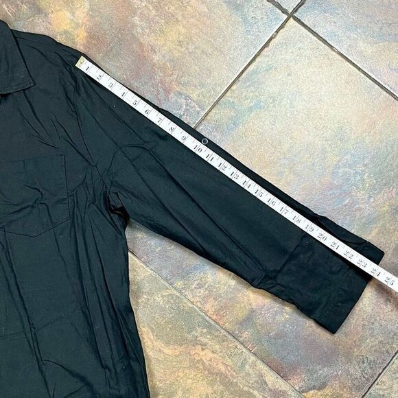 Women’s Black Long Sleeve Button Up Blouse XXL - Picture 5 of 11